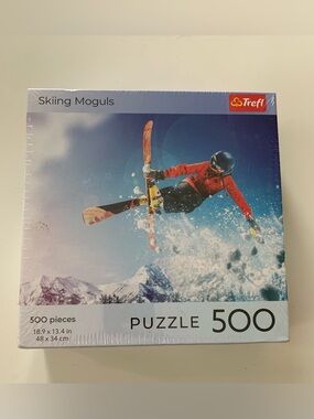 NEW SEALED Trefl Skiing Moguls 500 Piece Jigsaw Puzzle Skiing